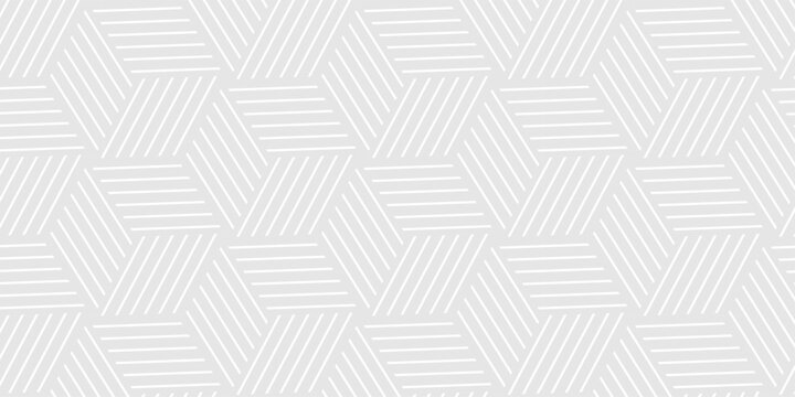 Vector geometric diagonal fabric waves seamless line texture. Seamless pattern Abstract geometric with stripes. Gray mesh background ornament.