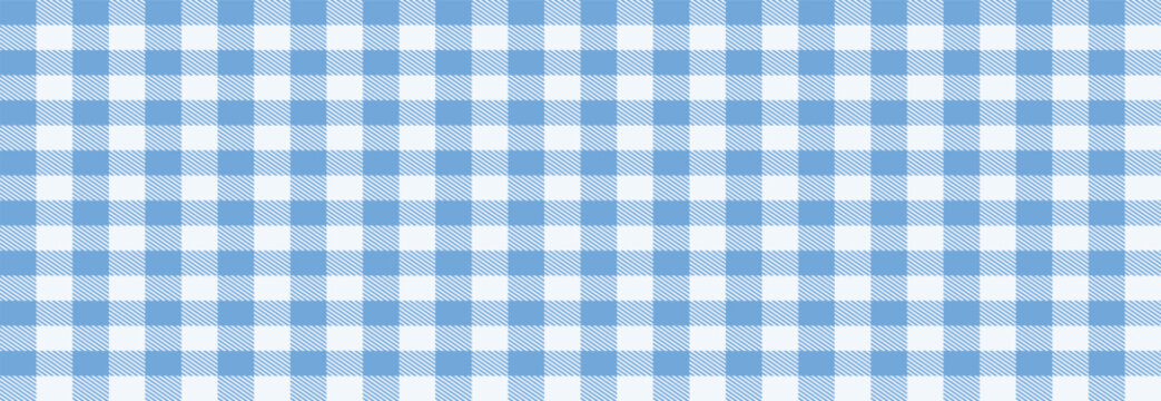 gingham seamless pattern light blue and white vichy