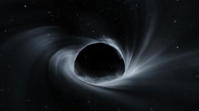 The colossal gravitational singularity of a black hole distorts spacetime, revealing the enigmatic and powerful forces at play in the deep cosmos