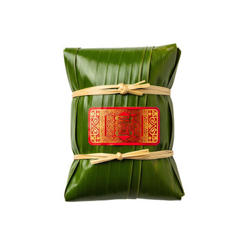 Traditional food wrapped in banana leaf