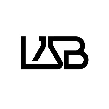 Modern LSB Letter Logo Design Template. Abstract Geometric Typography Initial Brand Symbol for Company Identity Vector Illustration.
