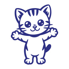 Standing With Open Arms Svg