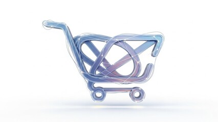 A sleek and futuristic abstract illustration featuring a metallic, intertwined knot-like structure, symbolizing complexity, innovation, technology, and modern design. The smooth curves and reflective 