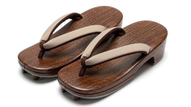 Traditional Japanese geta sandals footwear