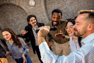 Karaoke Break at the Office