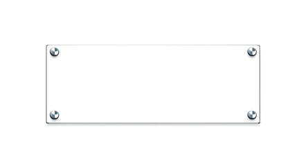 transparent glass plate isolated on a white background PNG