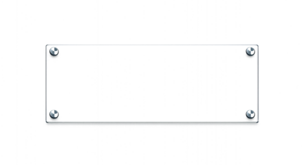 transparent glass plate isolated on a white background PNG