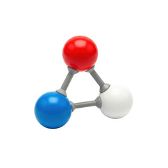 Ozone molecule model, science concept