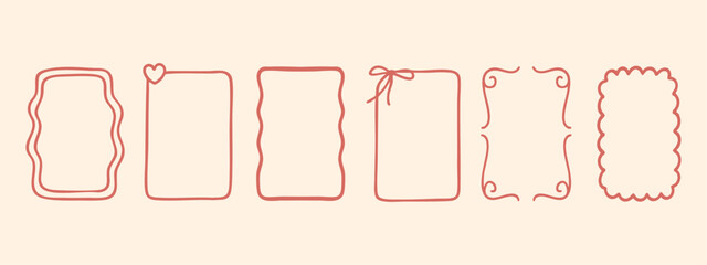 Minimal decorative frame elements designed for labels, marketing graphics, blog layouts, packaging visuals, and modern editorial content presentation.