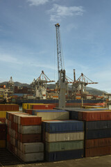 Naples Industrial and Cruise Port in Italy