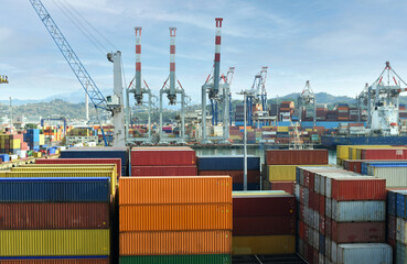 Naples Industrial and Cruise Port in Italy