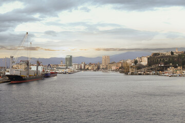 Port of La Spezia in Italy.