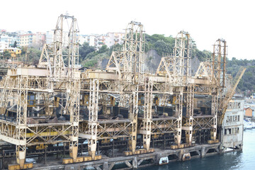 Port of La Spezia in Italy.