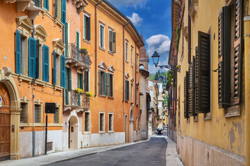 Fototapeta premium Street in Verona, Italy