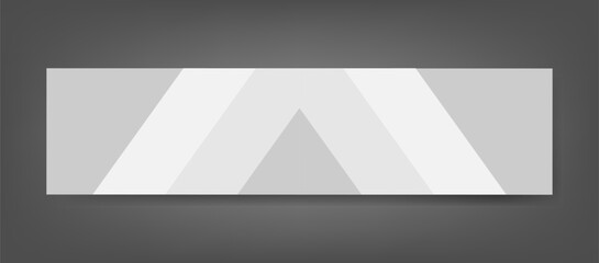 Modern Minimal Gray Geometric LinkedIn Banner Background Design