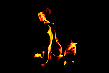 Fire flame texture. Burning material backdrop. Burn effect pattern. Blaze and torch wallpaper. Heat and haze backdrop.