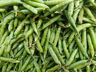 Close up shot of peas.