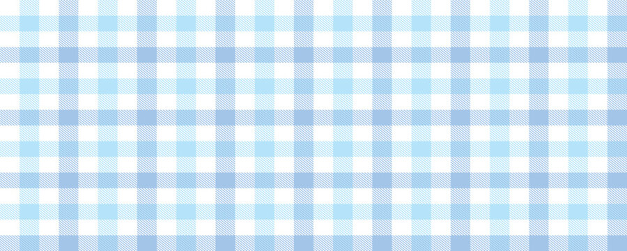 gingham seamless pattern light blue and white vichy