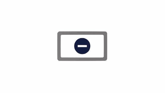 Pause button on white background.
