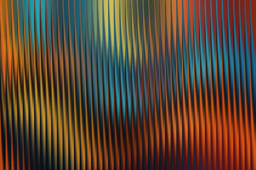 Abstract Orange and Blue Vertical Tapered Lines with High Contrast and Sleek Linear Pattern