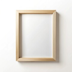 Fototapeta premium Empty wooden picture frame