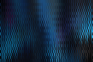 Dark Blue and Black Geometric Mosaic Background with Stepped Vertical Bars Texture