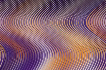 Purple and Golden Yellow Abstract Wavy Pattern with Soft Flowing Vertical Lines