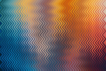 Blue to orange gradient zigzag abstract pattern with a clean geometric aesthetic