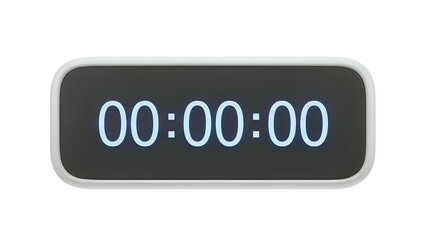 Digital Timer Display Showing Zero Hours.