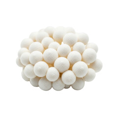 Cluster of white beech mushrooms