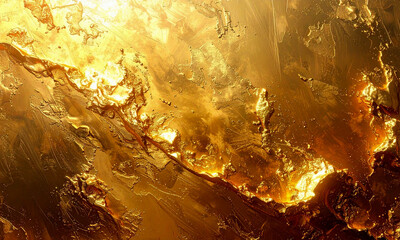 Rough gold metal texture background with scratched and uneven surface. Luxury industrial backdrop with metallic shine