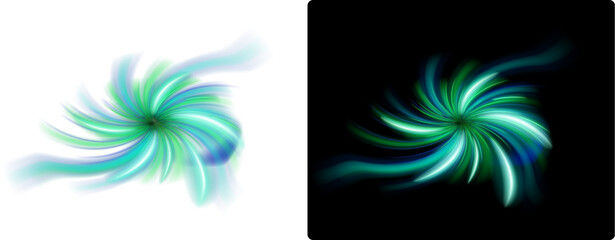 Hd transparent Spiral lighting effects 