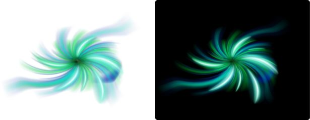 Hd transparent Spiral lighting effects 