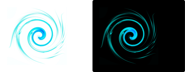 Hd transparent Spiral lighting effects 