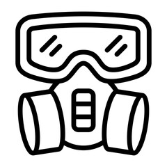 Respirator  Icon Element For Design