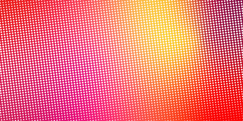 Dotted retro gradient background texture with vibrant rainbow tones in orange, red, and pink for cover and poster layouts