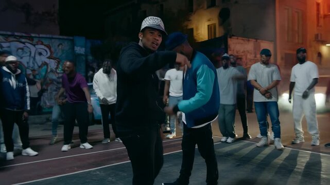 Urban Street Dance Battle: Epic Night Showdown!