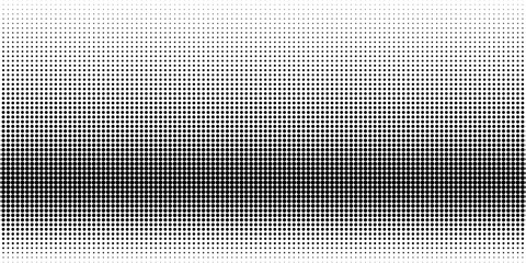 Central halftone dot gradient texture with dense center fading outward, black comic pop art raster background © BEN HDA