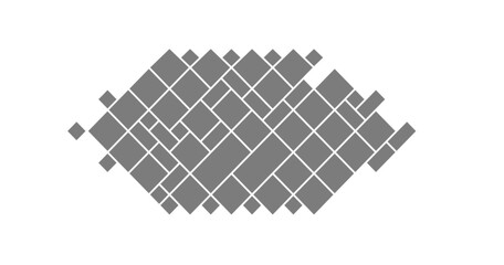 Photo gallery mosaic with montage collage and moodboard template for picture backdrop or brochure empty background. Black pattern rhombus and flyer post with banner presentation.