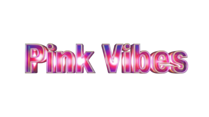 Pink Vibes Text Effect, Graphic Design
