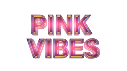 Pink Vibes Text Effect Design