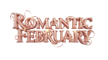 Romantic February Text Effect