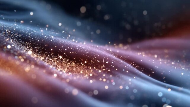 Abstract Serenity: A mesmerizing, abstract artwork featuring soft, flowing shapes and a dusting of luminous particles, evoking a sense of tranquility and ethereal beauty.