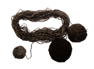 Yarn with a balls isolated on a transparent background