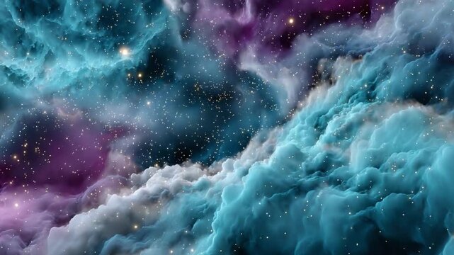 Cosmic Clouds: An awe-inspiring image of a vibrant nebula, where celestial gases swirl and dance amidst the backdrop of countless stars, revealing the sublime beauty of the universe.