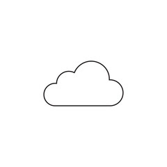 Fototapeta premium Cloud Icon – Weather and Nature Symbol