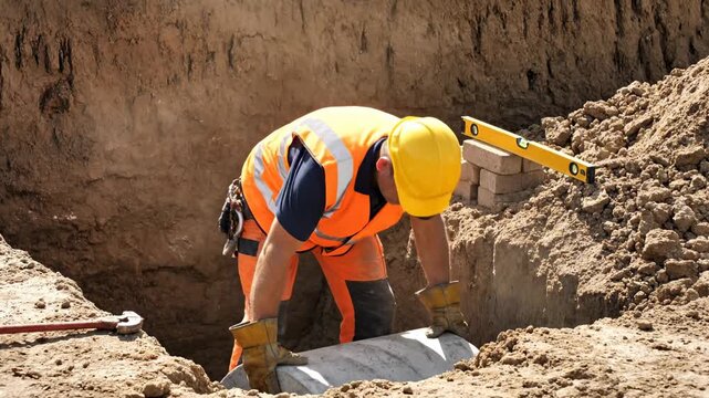 Precise Concrete Pipe Installation: Essential Trench Drainage Work