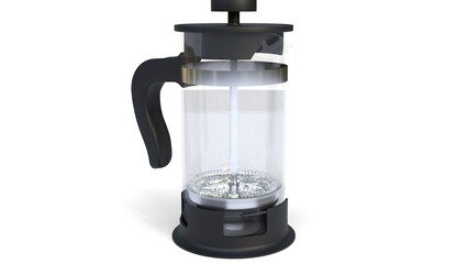 coffee maker on white background