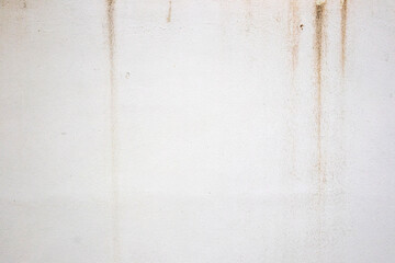 Grunge White Wall with Cracks and Water Stains Background