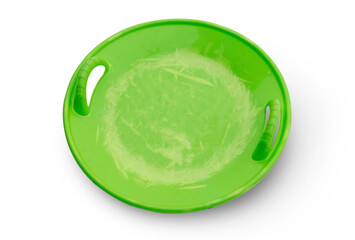 Plastic ice sled isolated on transparent background
